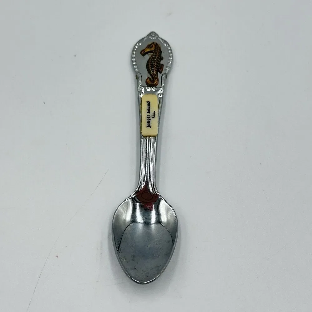 Lot of 12 Collector Souvenir Spoons US Vegas, GA, Key Largo, TX,‎ CA, FL, Jekyll